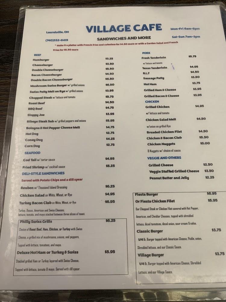 Village Cafe Menu image 3