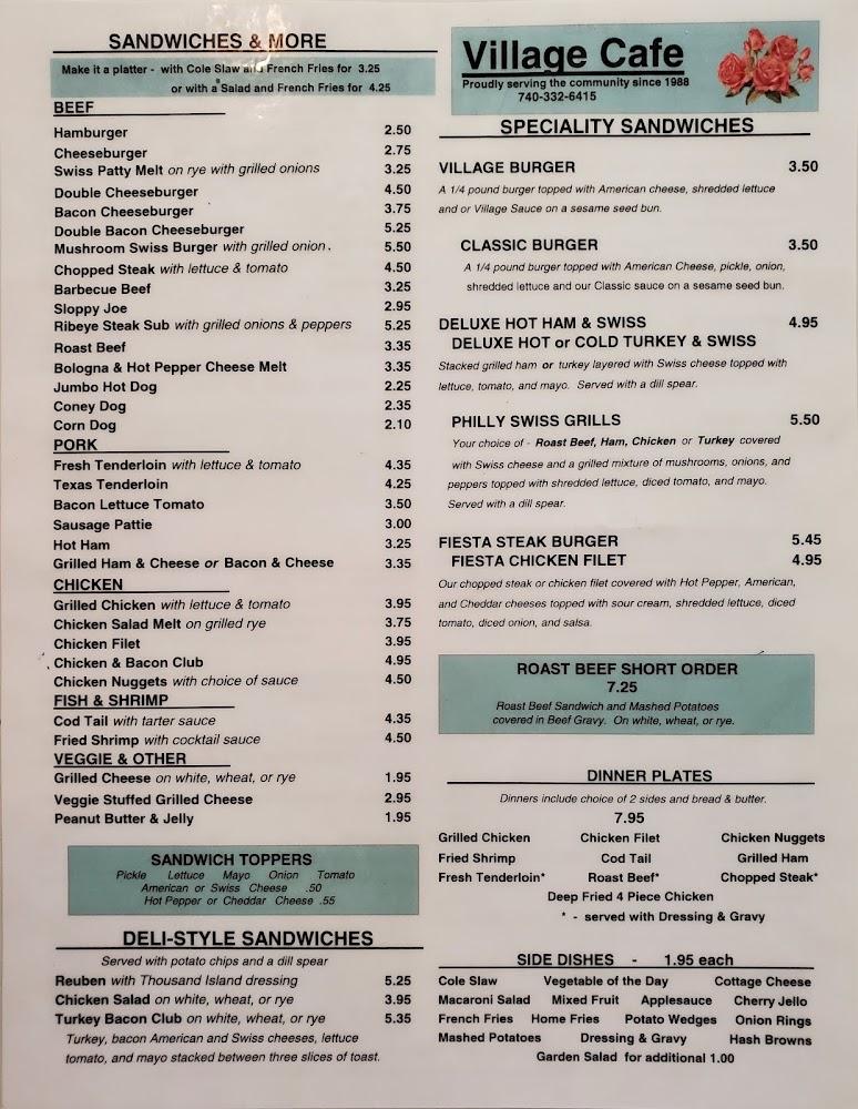 Village Cafe Menu image 4